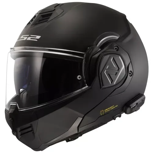 LS2 Advant Bluetooth Modular Motorcycle Helmet Matte Black 3X-Large 3XL 906-5017