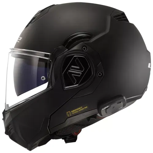 LS2 Advant Bluetooth Modular Motorcycle Helmet Matte Black 3X-Large 3XL 906-5017