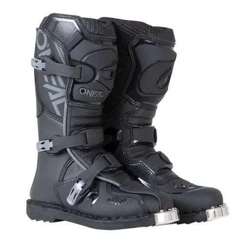 O'Neal Youth Element Black Boots Offroad Motocross Kids Dirt Bike Size 5