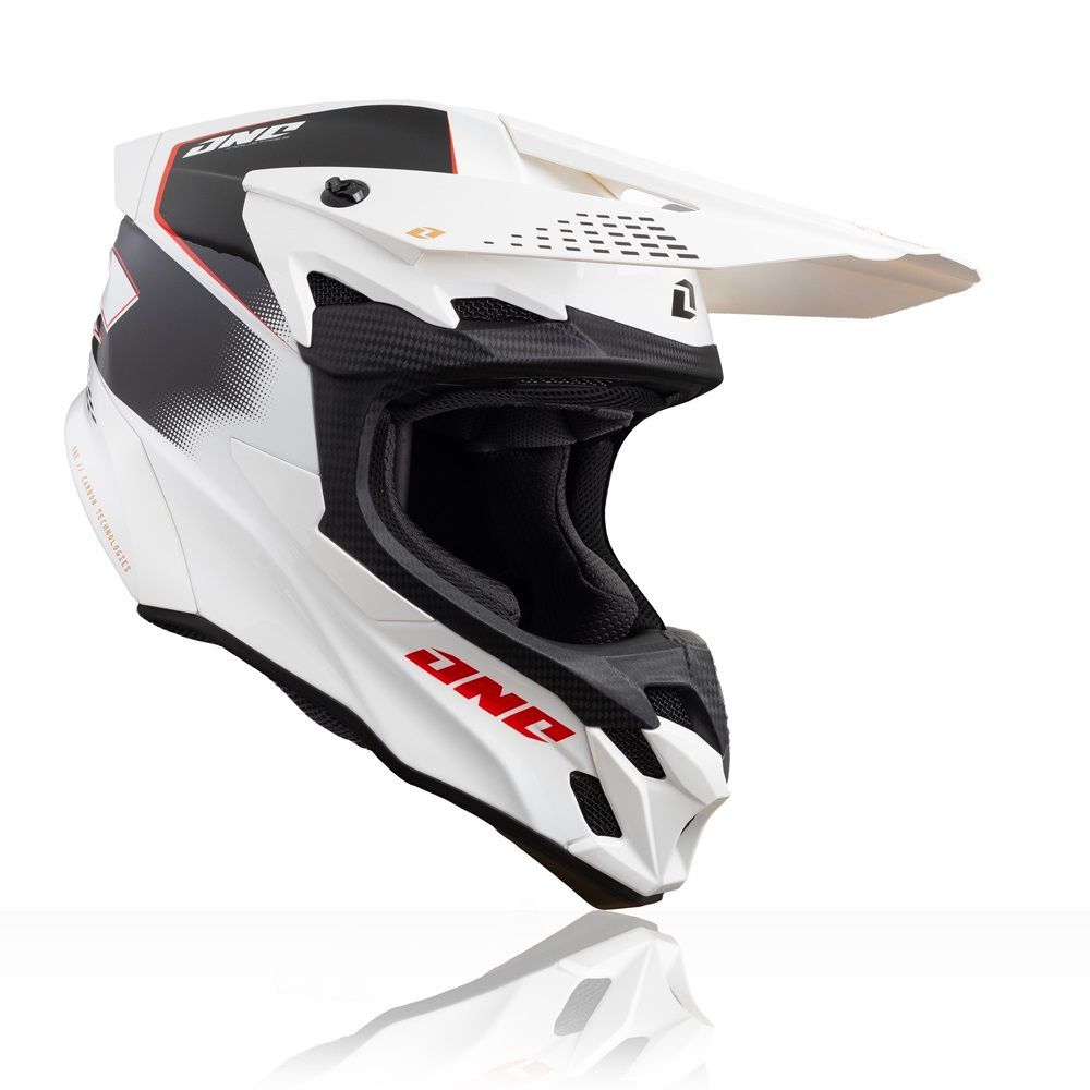 ONE Industries X-197 Carbon MIPS Motocross Offroad Helmet White Scorch