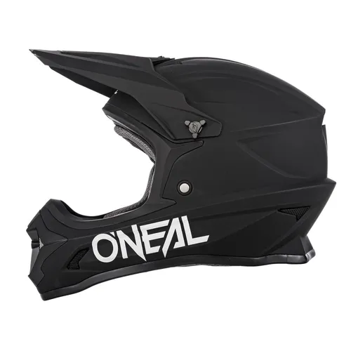 O'Neal Youth 1 Series Helmet Solid Black Offroad Motocross Kids ATV UTV 