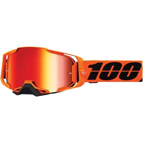 100% Armega Motocross Offroad Goggles CW2 with Red Mirror Len 50005-00012