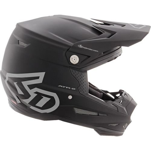 6D ATR-2 Solid Offroad Motocross Helmet Matte Black