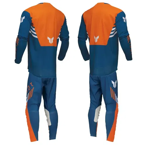 Thor 2025 LAUNCHMODE Zone Motocross Offroad Jersey Pant Combo Blue