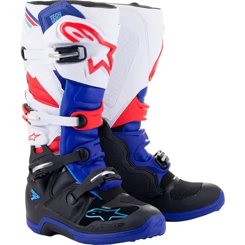 Alpinestars Tech 7 Motocross Offroad Boots Dark Blue/Red/White