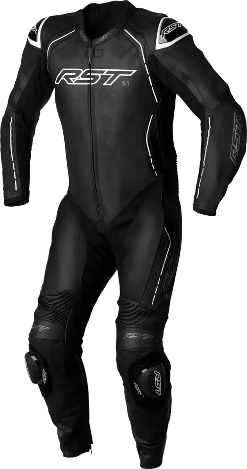 RST S1 CE Leather Suit Black/Black/White