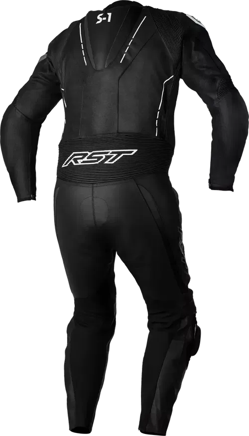 RST S1 CE Leather Suit Black/Black/White