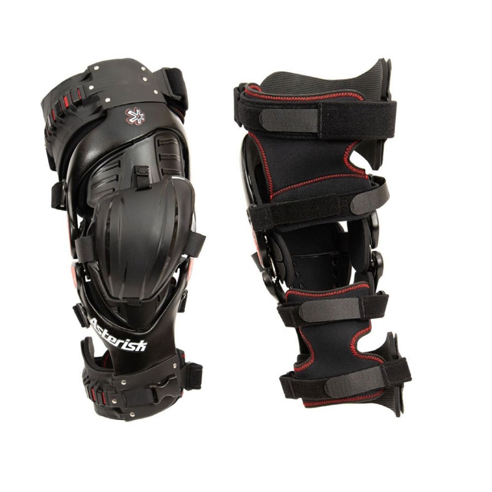 Asterisk Ultra Cell 4.0 Knee Brace Protection System Pair Black Size X-Large