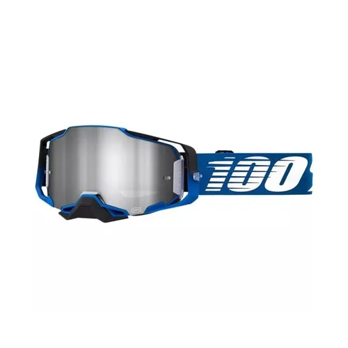 100% - 50721-261-01 - Armega Rockchuck with Flash Silver Len Offroad MX Goggles