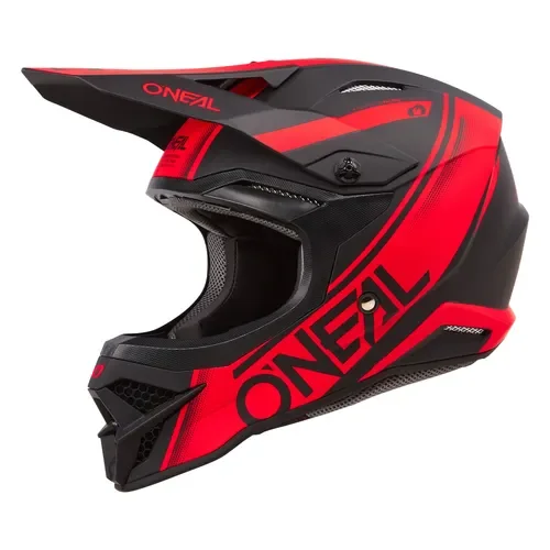 O'Neal 3 Series Racewear V.24 Offroad Helmet Black/Red Small