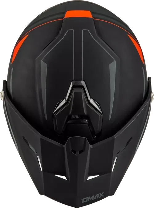 GMAX M10742323 MD-74S SPECTRE SNOW HELMET W/ ELEC SHIELD MATTE BLACK/RED XS