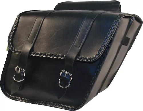 WILLIE & MAX - 58701-20 - SLANT SADDLEBAG BRAIDED 14"X12"X5.5"