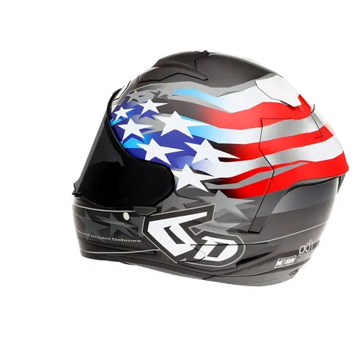 6D 2023 ATS-1R Super Patriot Full Face Motorcycle Helmet