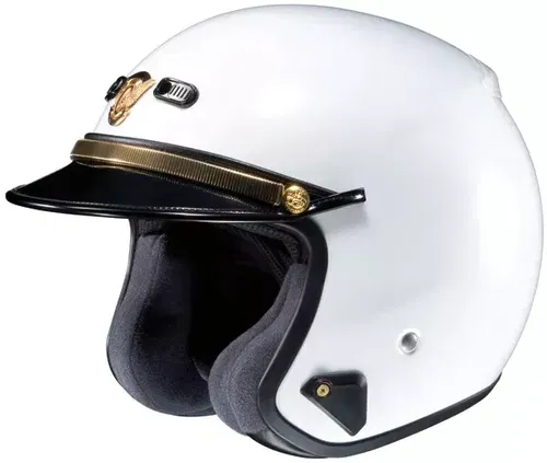 Shoei RJ Platinum R Open Face Motorcycle Street Helmet White