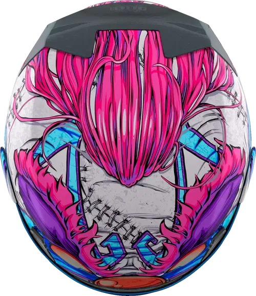 Icon Airframe Pro Full Face Motorcycle Helmet Krazy Klown 2 Pink