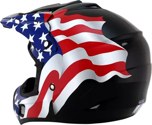 AFX FX-17 Offroad Helmet Flag Black