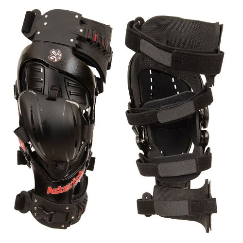 Asterisk Ultra Cell 4.1 Knee Braces Pair Black Adult Knee Protection System
