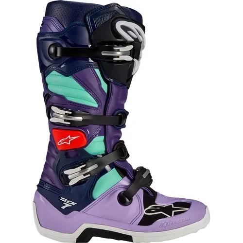 Alpinestars Limited Edition Imperial Tech 7 Boots Double Purple/Blue/Black