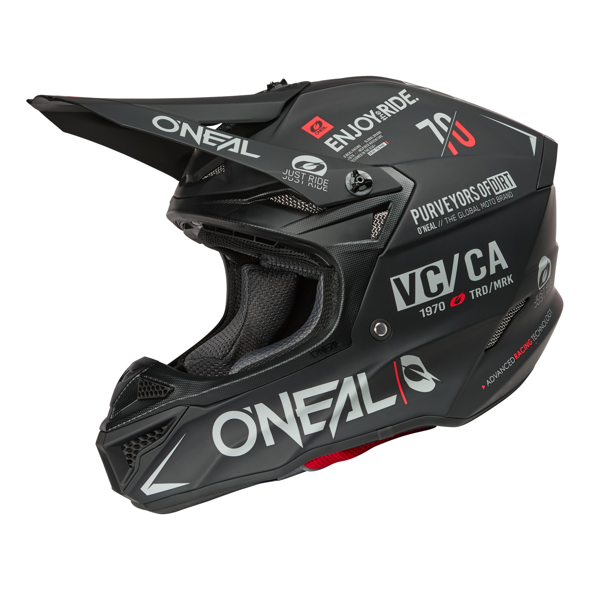 O'NEAL Adult Mens 5 SRS Brand Offroad Helmet Black/Gray