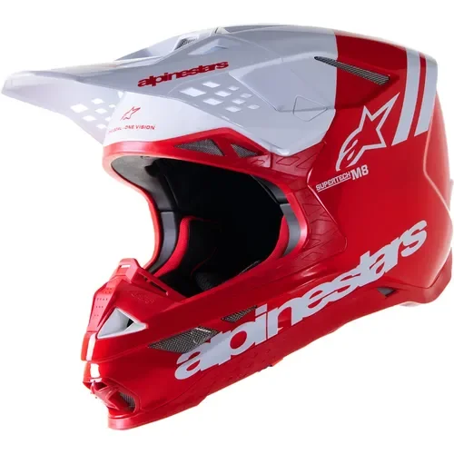 Alpinestars Supertech M8 Radium 2 MIPS Helmet Gloss Red/White