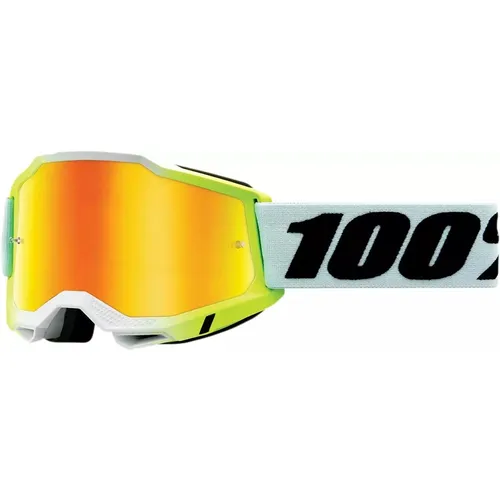 100% 50014-00015 Accuri 2 Dunder Offroad MX Goggle with Yellow Mirror Len