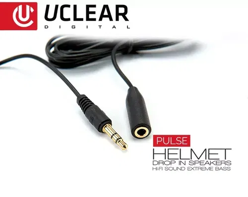 UCLEAR - 11023 - Pulse Wired Drop-In Helmet Speaker W/3.5mm Jack