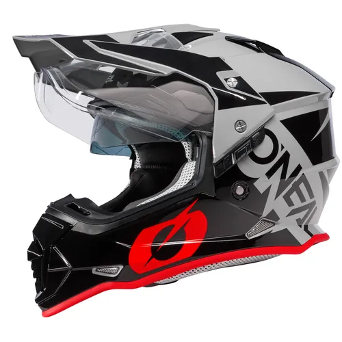 O'Neal Sierra R V.23 Dual-Sport Adventure Helmet Gray/Black/Red