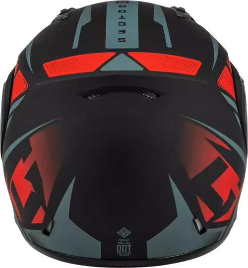 GMAX M2043154 MD-04S SECTOR SNOW HELMET BLACK/RED SM