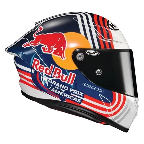 HJC RPHA 1N Red Bull Austin GP Motorcycle Street Full Face Helmet Red/White/Blue