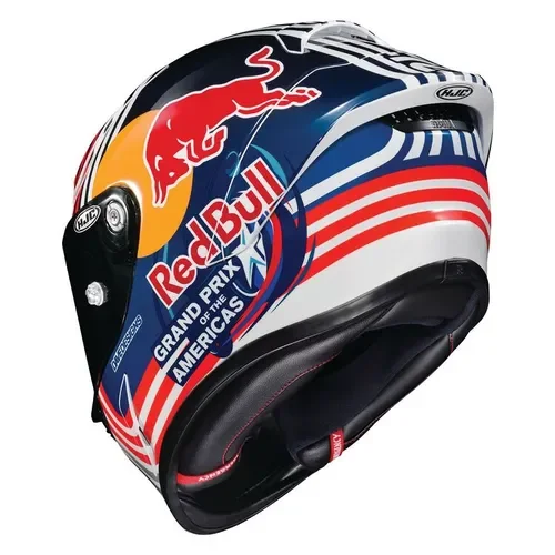 HJC RPHA 1N Red Bull Austin GP Motorcycle Street Full Face Helmet Red/White/Blue