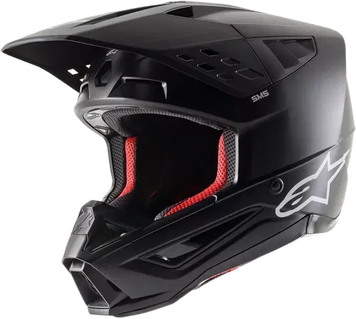 Alpinestars 8303123-110-M S-M5 SOLID HELMET BLACK MATT MD