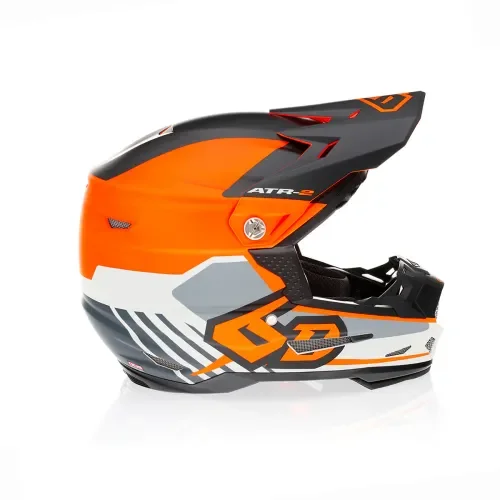 6D Youth ATR-2Y Target Offroad Motocross Helmet Neon Orange
