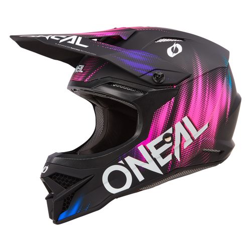 O'Neal Womens 3 Series Voltage V.24 Offroad Helmet Black/Pink Ladies
