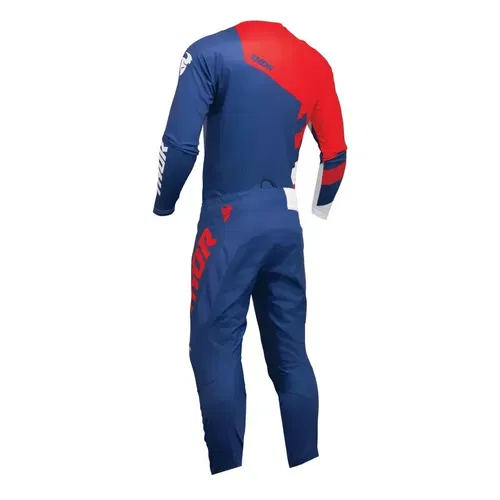 Thor 2024 Sector Checker Motocross Offroad Jersey Pant Combo Navy/Red