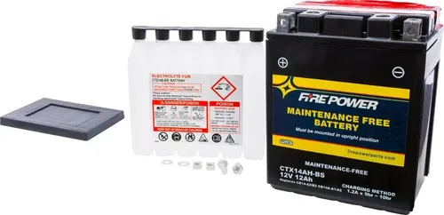 Fire Power - CTX14AH-BS - BATTERY CTX14AH-BS MAINTENANCE FREE