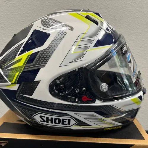 Shoei X-Fifteen Full Face Street Motorcycle Helmet Escalate TC-2 Large X-15 LRG
