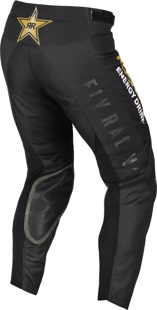 FLY Racing - 375-03328 - KINETIC ROCKSTAR PANTS BLACK/GOLD SZ 28