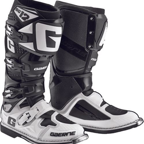 Gaerne SG-12 Offroad Motocross Boots Black/White