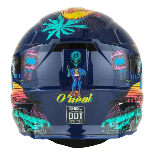 Oneal Youth Kids 1 Series Rex Graphic Offroad Motocross MX Dirtbike Helmet SRS