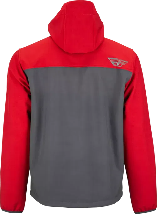 FLY Racing - 354-63842X - CHECKPOINT JACKET GREY/RED 2X
