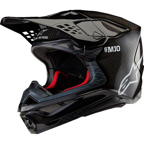 Alpinestars Supertech M10 Solid MIPS Helmet Gloss Black Carbon Small