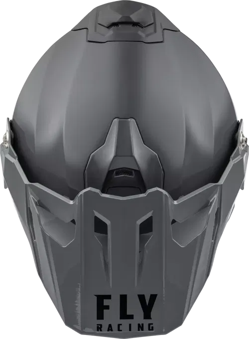 FLY Racing - 73-31365M - TREKKER CW SOLID HELMET ELEC SHLD GREY MD