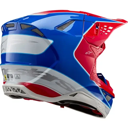 Alpinestars Supertech M10 Aeon MIPS Helmet Gloss Bright Red/Blue