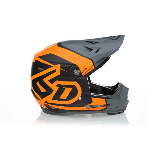 6D Youth ATR-2Y Torque Offroad Motocross Helmet Neon Orange/Grey Matte