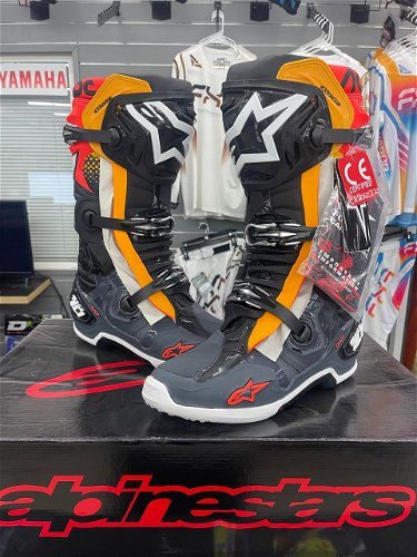 Alpinestar Tech 10 Boots BK/GY/OR - Size 11