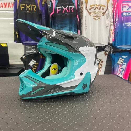 NEW!!! Fox Racing V3 Revise Helmet Teal