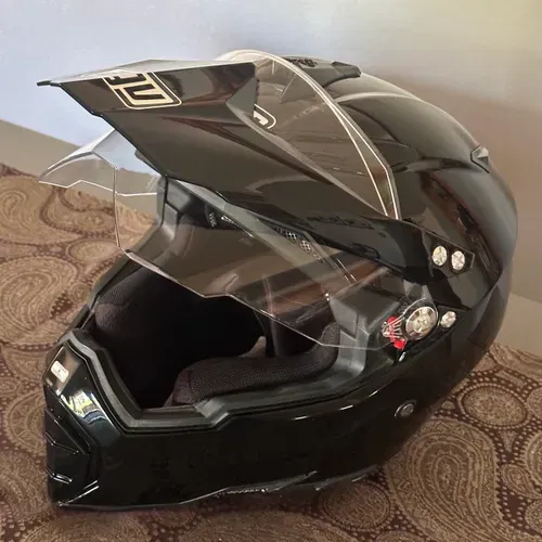 AGV Brand, Ax-8 Dual Sport Helmet (Black),(small)