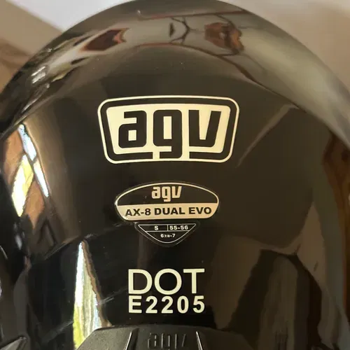 AGV Brand, Ax-8 Dual Sport Helmet (Black),(small)