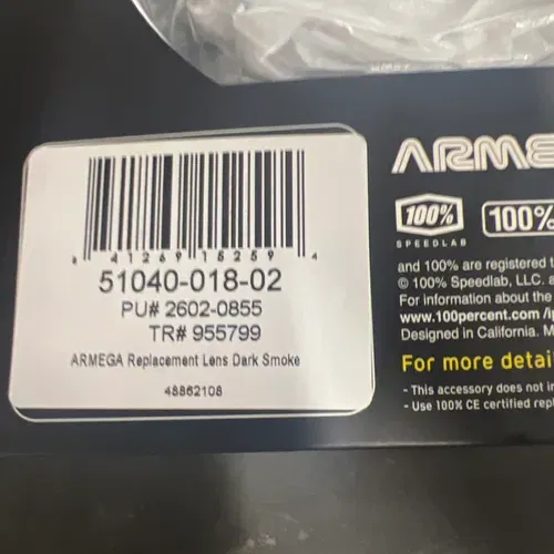 100% Goggle Lenses