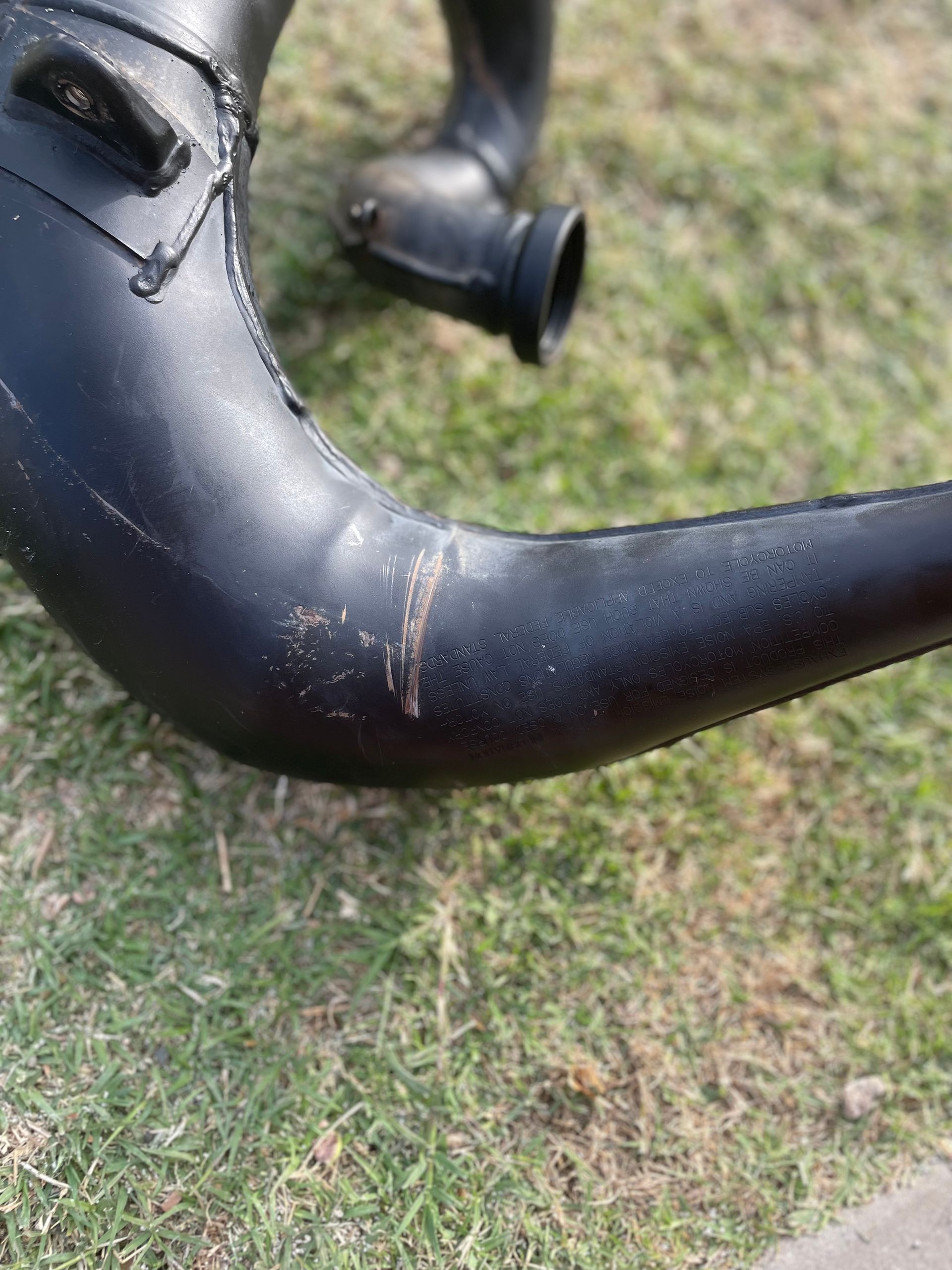 Stock 2020 YZ250 Pipe